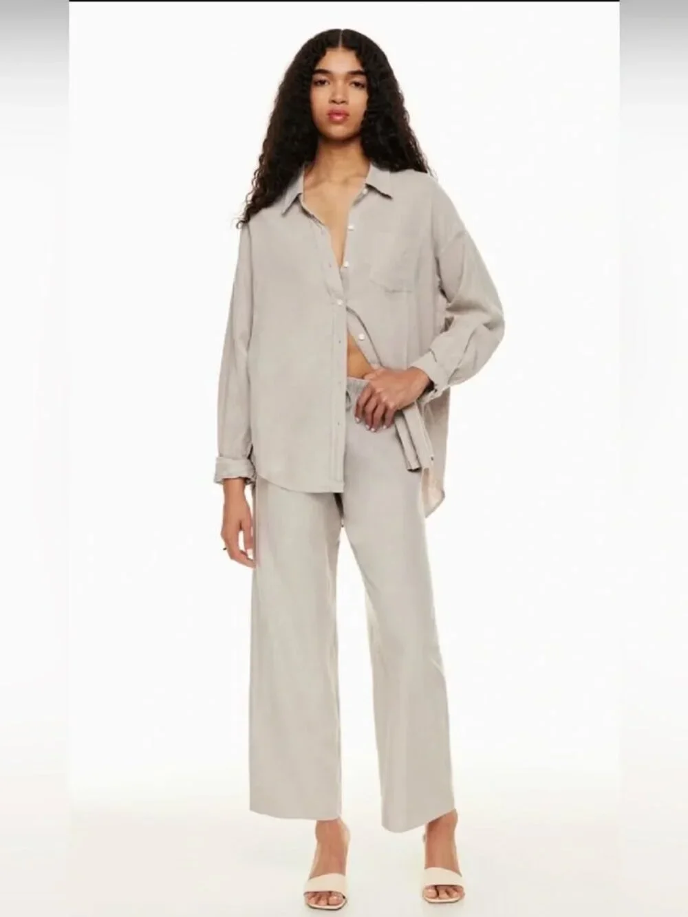 Aritzia Lodge Wilfred Free Cropped Pant Size Large Like New Condition